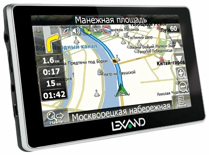 Карта для навигатора lexand Навигатор LEXAND SA5 HD 5" 800х480 4Gb microSD черный Navitel купить без предо