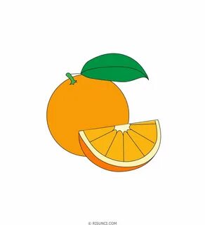 Как нарисовать апельсинку