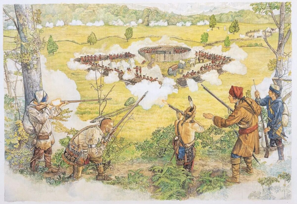 French americans. Индейские войны 18 века.
