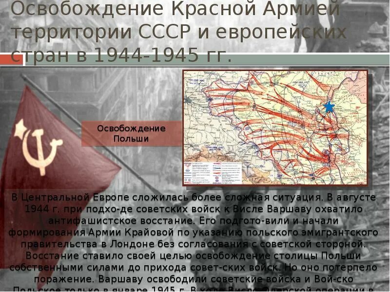 Страны освобожденные ссср в 1944