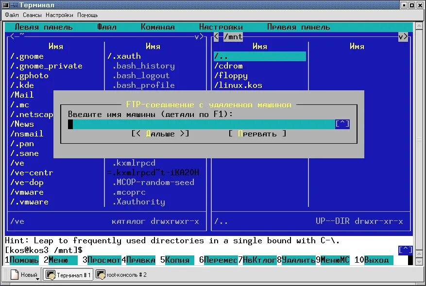 Linux основы работы. Floppy linux.