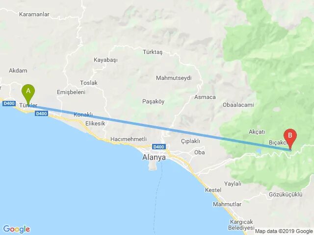 От анталии до алании сколько ехать. Алания Тюрклер на карте. Тюрклер Турция на карте. Сиде до Аланьи расстояние. Турция Алания Тюрклер карта.