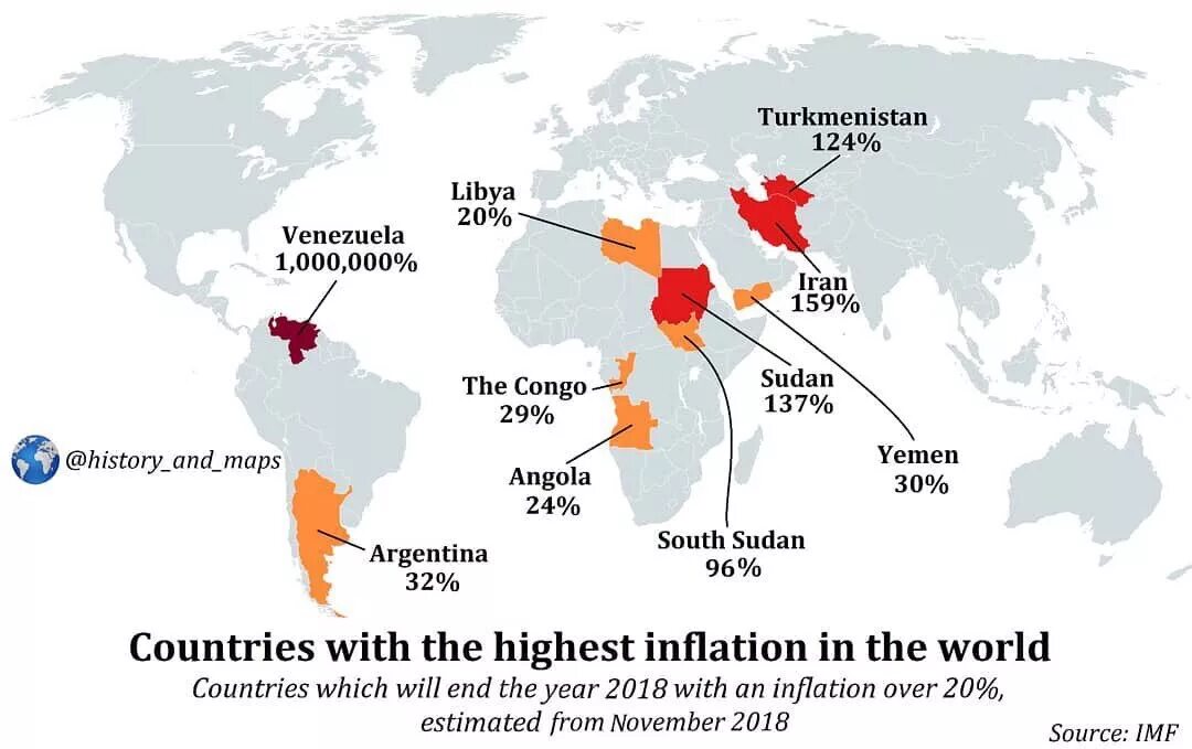 Страны с самой высокой инфляцией. Страна с самой высокой инфляцией в мире. Самая высокая инфляция в мире. Страна с самой большой инфляцией в мире. В каких странах высокая инфляция