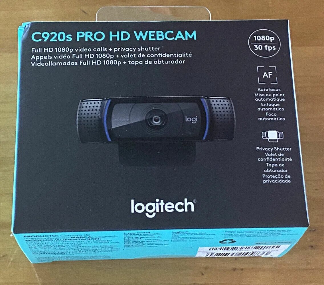 Web logitech c920. Logitech c920s Pro privacy Shutter.