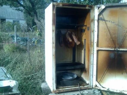 Коптильня из холодильника своими руками