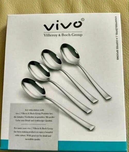 Vivo Villeroy Boch чайные ложки. Vivo Villeroy Boch Group столовые приборы. Villeroy Boch Group ложки чайные. Изогнутая ложка Villeroy.