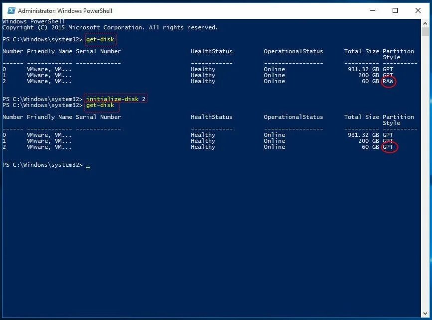 Windows под gpt. Initialize-disk. gpt диск что это windows 10. powershell c disk d disk. сетевой диск на as4k cl pro.
