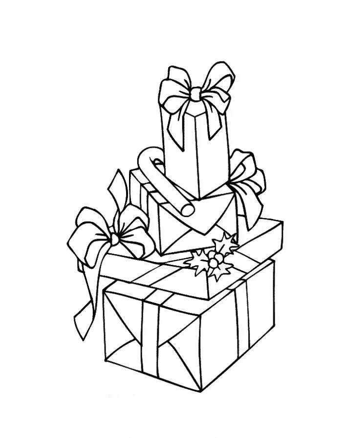 Подарки распечатать. Подарок раскраска. Новогодние подарки раскраска. Коробки с подарками раскраска. Подарок раскраска для детей.