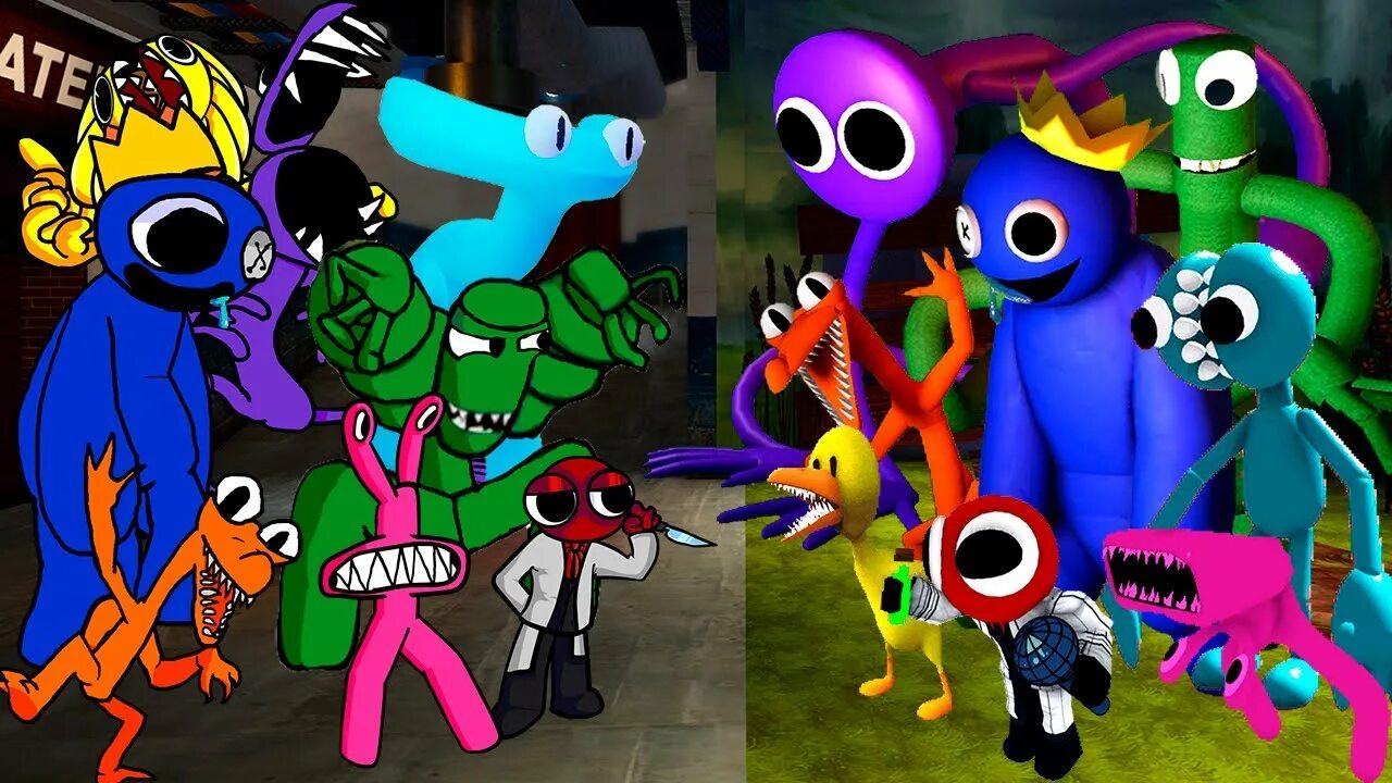 Радужные друзья игра. Rainbow friends fanmade. Радужные друзья игра роблокс. Радужные друзья friday funkin. Радужные друзья 2.