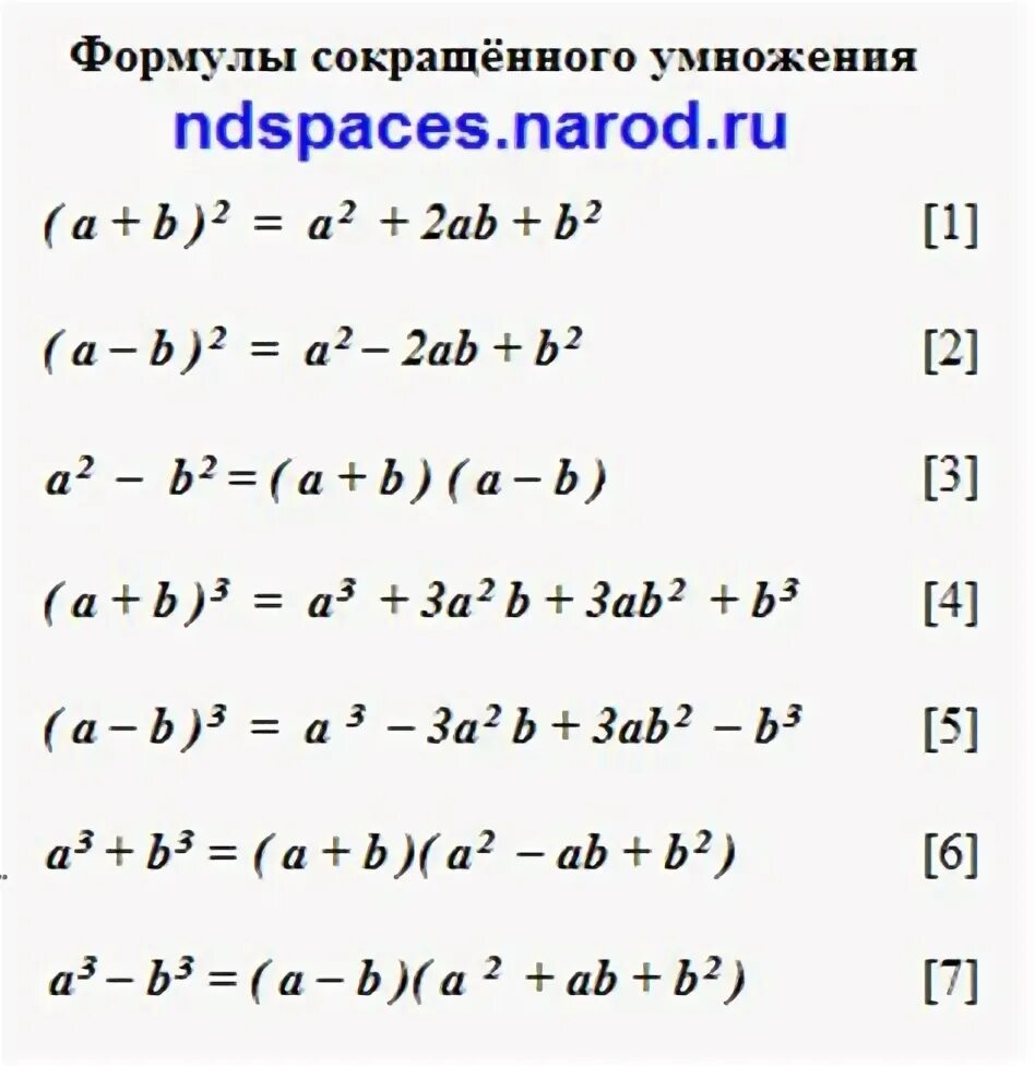 Формула 9.8. Главные формулы по алгебре 7 класс. Основные формулы Алгебра 7 класс. Алгебра основные формулы 7-9 класс. Формулы сокращенного умножения (a+b)(a-b).