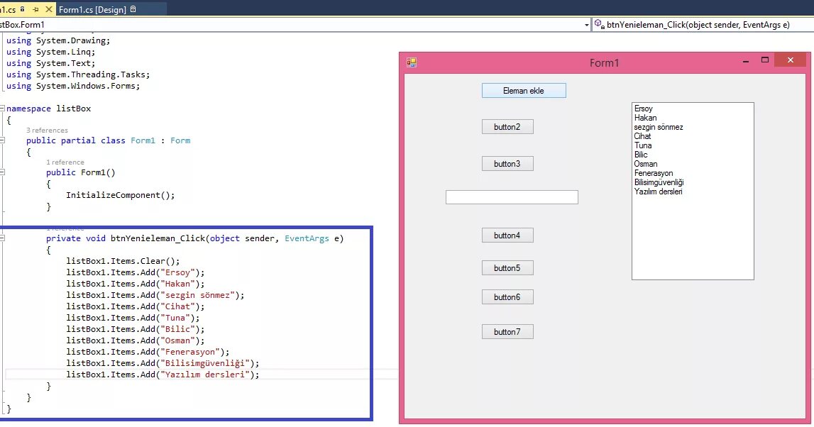 Listbox выбранный элемент. С# listbox. windows forms listbox. элемент listbox c#. system windows forms элементы.