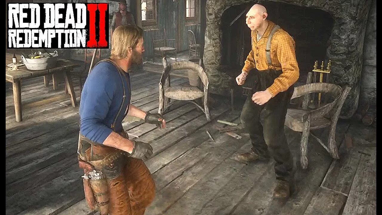 Салун РДР 2. Red Dead Redemption 2 драка в баре.