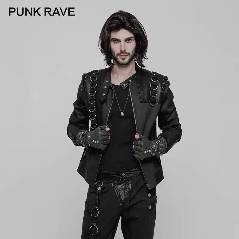 20161 winter and new GOTHIC Gothic personality jacket, men's visual punk fashion