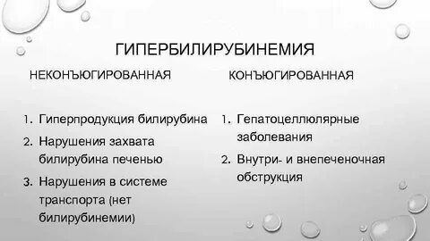 Гипербилирубинемия мкб 10 у взрослых