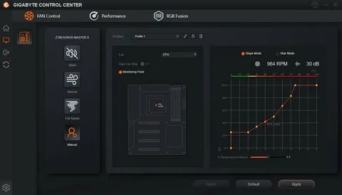 Gigabyte control center