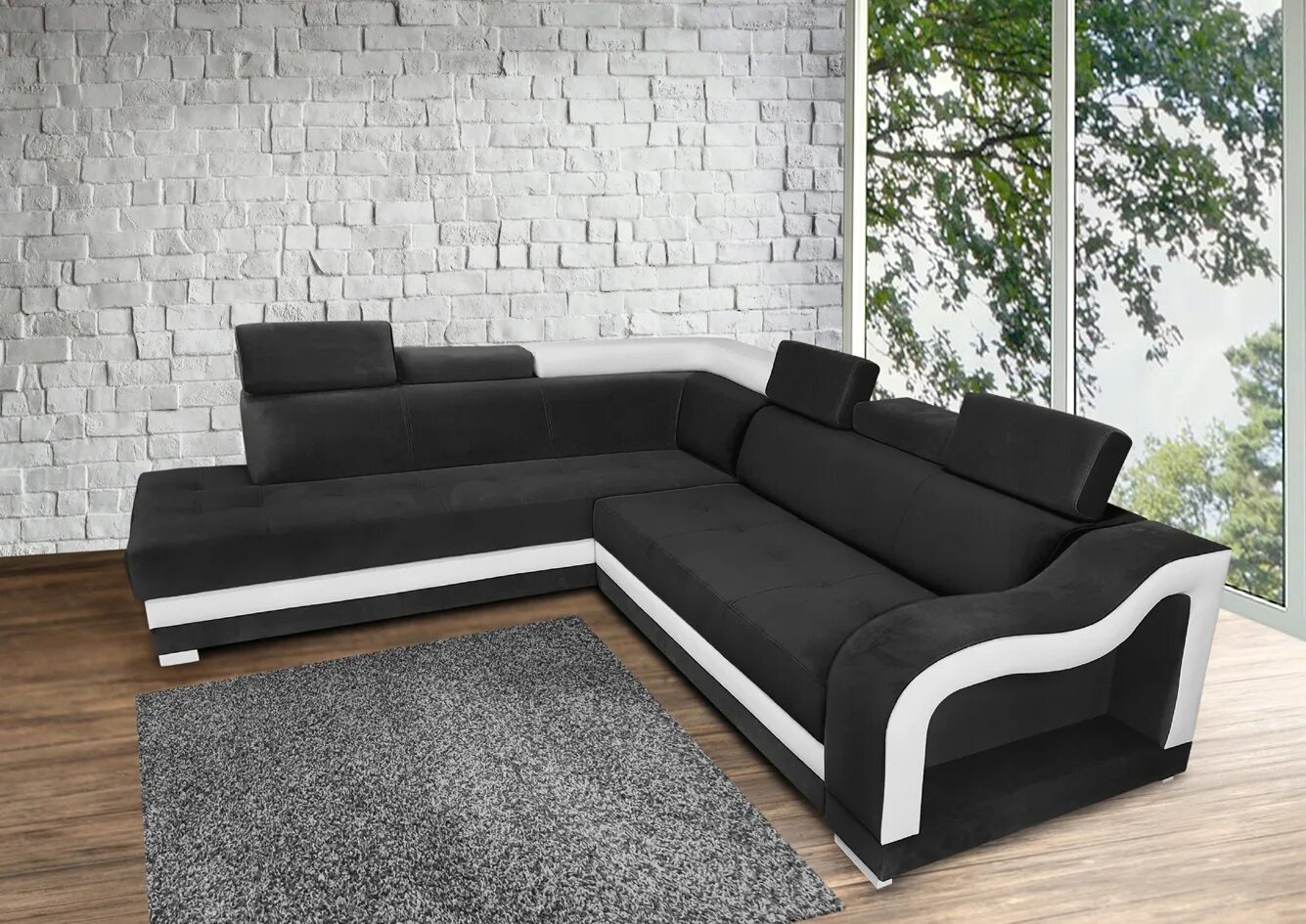 Диван угловой "Виктория 2-1" comfort big 1600 мм (дельфин) Мебель недорого Углов