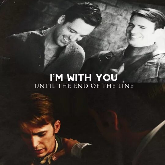 Here until the end. End of the line. until the end. the other end of the line. pain end of the line.