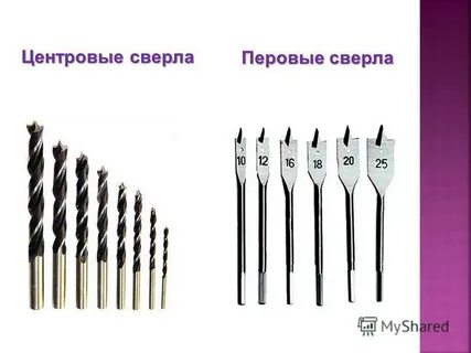Перовыми сверлами