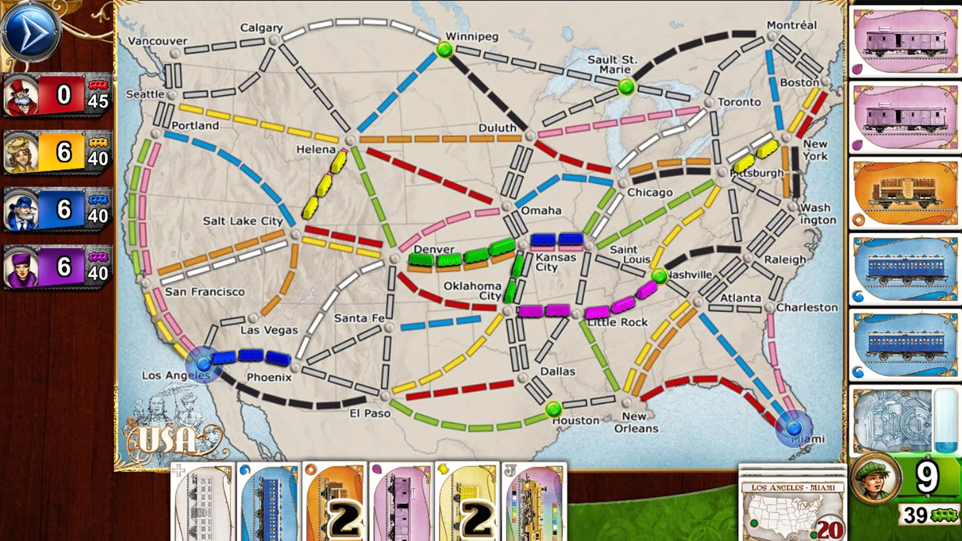 Ticket to ride как играть. Ticket to ride компьютерная игра. ticket to ride карты. ticket to ride usa. перегоны ticket to ride.