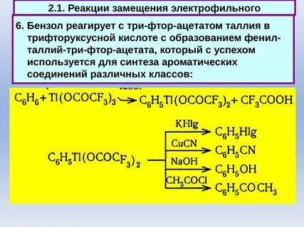 Бензол не взаимодействует с