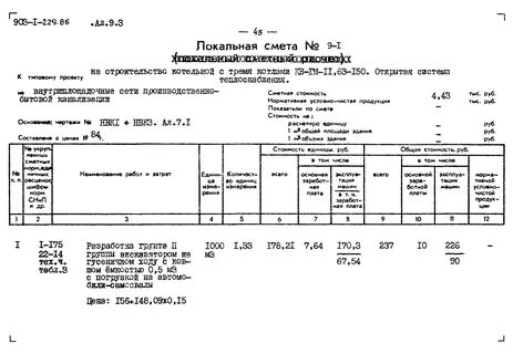 Типовой проект смета