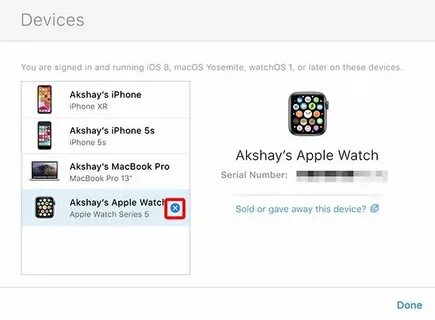 Сбросить настройки часов apple