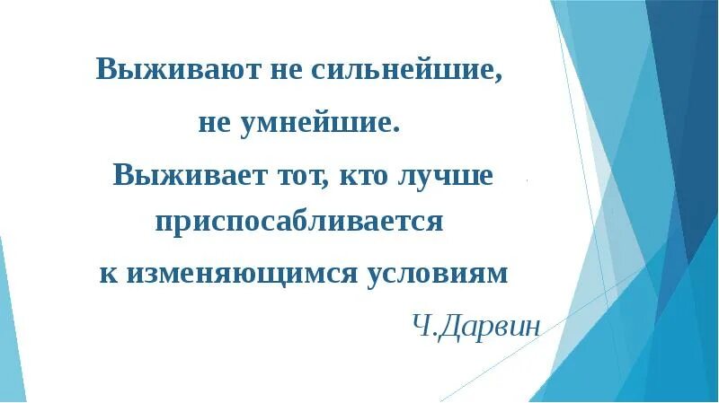 Выживает не самый сильный и умный. Выживает не самый сильный и умный