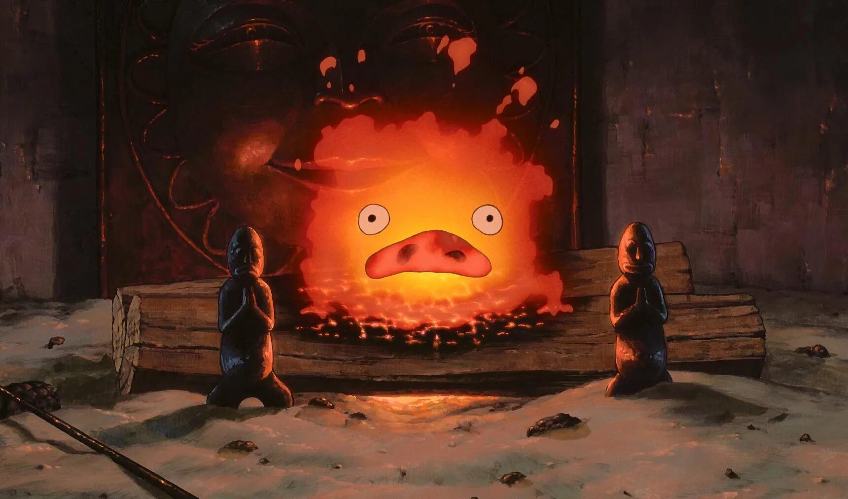 Кальцифер демон огня. Хаяо миядзаки ходячий замок кальцифер. Как зовут огонь из ходячего. Как зовут огонь из ходячего. Ходячий замок огонек кальцифер.