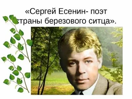 Видеоурок есенин