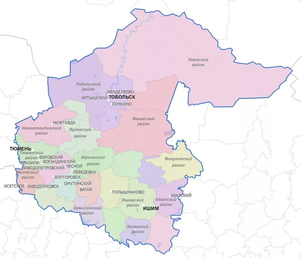 Карта Тюменской области с районами. Карта Тюменской области с городами. Карта Юга Тюменской области с районами. Карта Тюменской области с областями.