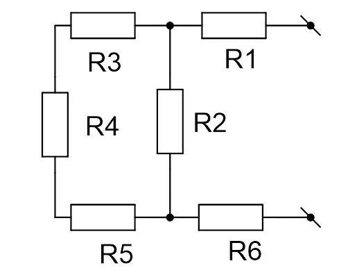Рассчитайте общее сопротивление электрической цепи по схеме. Смешанное соединение резисторов схема соединения. Схема смешного соеденения из 6ристоров. Схемы сопротивление резисторы смешанные. Схемы на смешанное соединение сопротивлений.