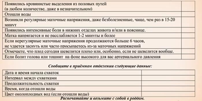 С какими схватками ехать в роддом