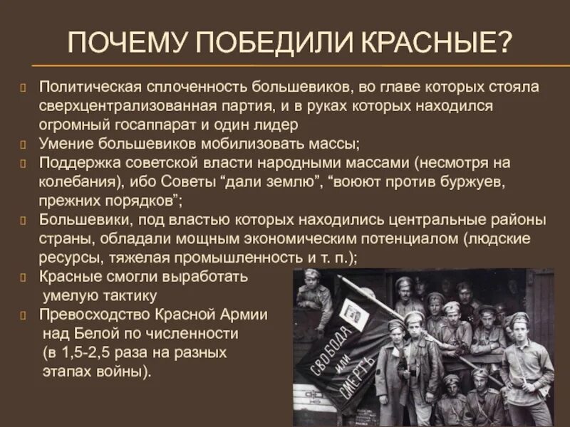 Почему большевики удержали власть. Почему победили красные. Почему большевики победили. Почему середняки поддержали советскую власть. Политические партии против Большевиков.