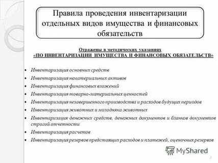 Инвентаризация финансовых обязательств отчет