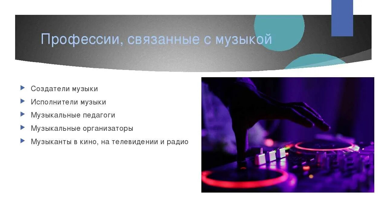 Проект на тему профессии связанные с музыкой Проект по теме профессии связанные с музыкой