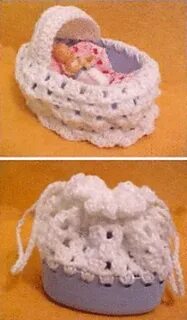 Вязаная люлька крючком схема