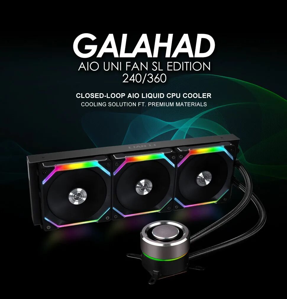 Galahad aio uni fan sl edition 360. Lian li Uni Fan SL 360. Lian li Galahad AIO 360 RGB Uni Fan sl120 Edition Black. Lian li Galahad 360mm Uni Fan SL Edition AIO. Система охлаждения Lian li Galahad AIO Uni Fan SL Edition 360.