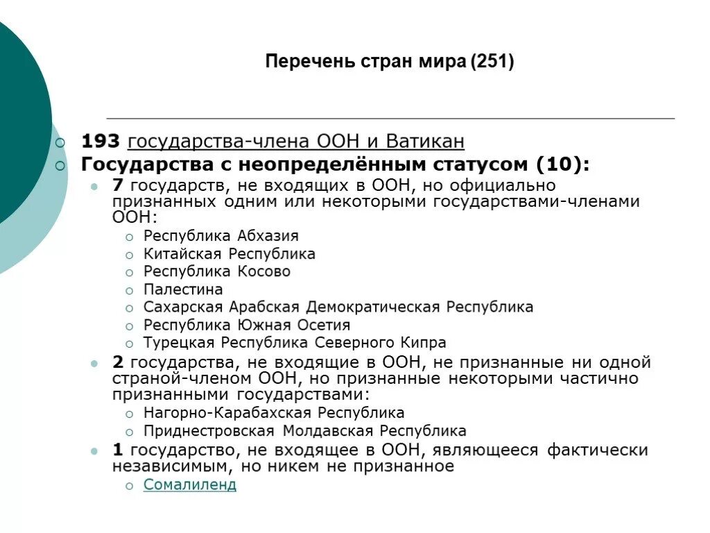 Перечень оон. Государства с неопределённым статусом. Перечень стран входящих в ООН. Государства не входящие в ООН. Список стран признанных ООН.