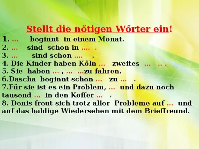 Sind die kinder der. Reisevorbereitungen. Стихи Reisevorbereitungen. Написать тему по немецкому языку Reisevorbereitungen.. Написать тему по немецкому языку Reisevorbereitungen. 1 Das Reiseziel wählen.