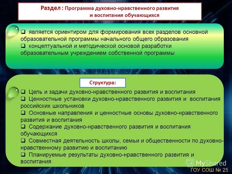 Программа духовных школ