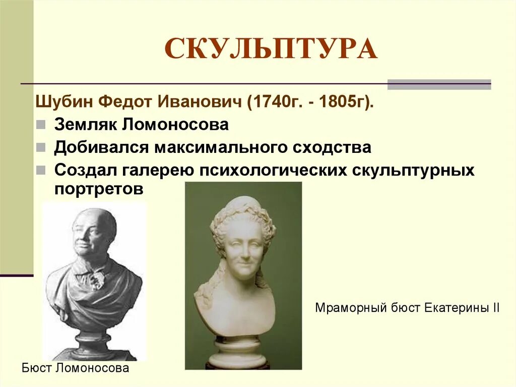 Скульптура 18 века в россии презентация. Федот Иванович Шубин скульптуры. Федот Иванович Шубин (1740-1805) бюст Голицына. Федот Иванович Шубин скульптура Ломоносова.