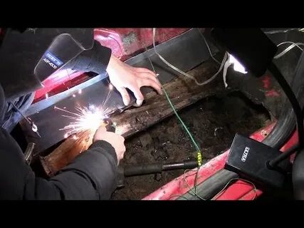 Сварка днища машины