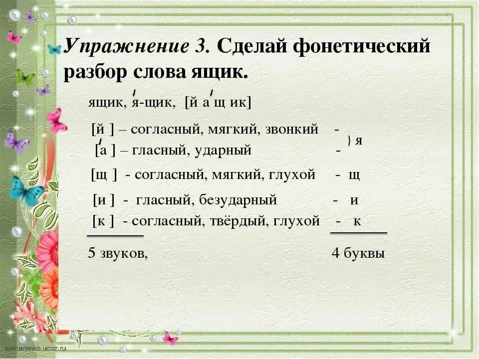 Роща анализ слова