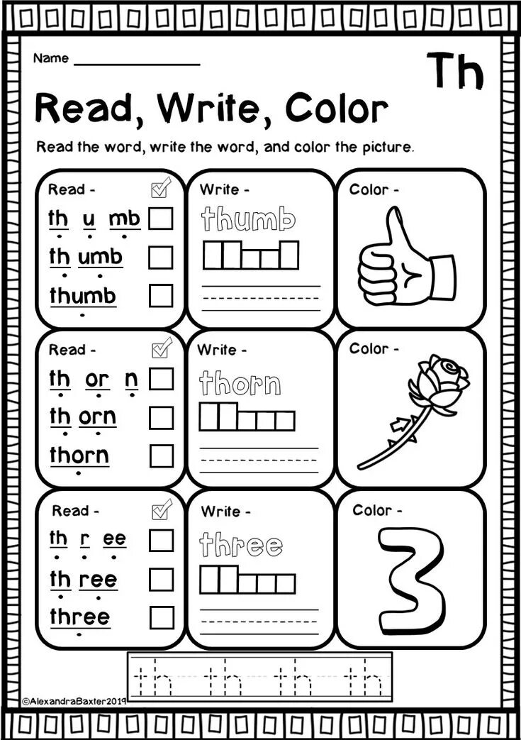 Read write and colour