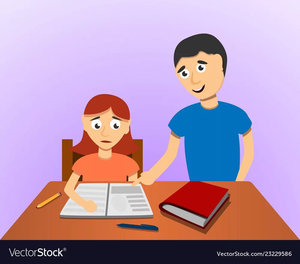 I help you with your homework. Отец продвигает сына на работе рисунок. mother: &amp;quot;you will your homework, my son!&amp;quot;.