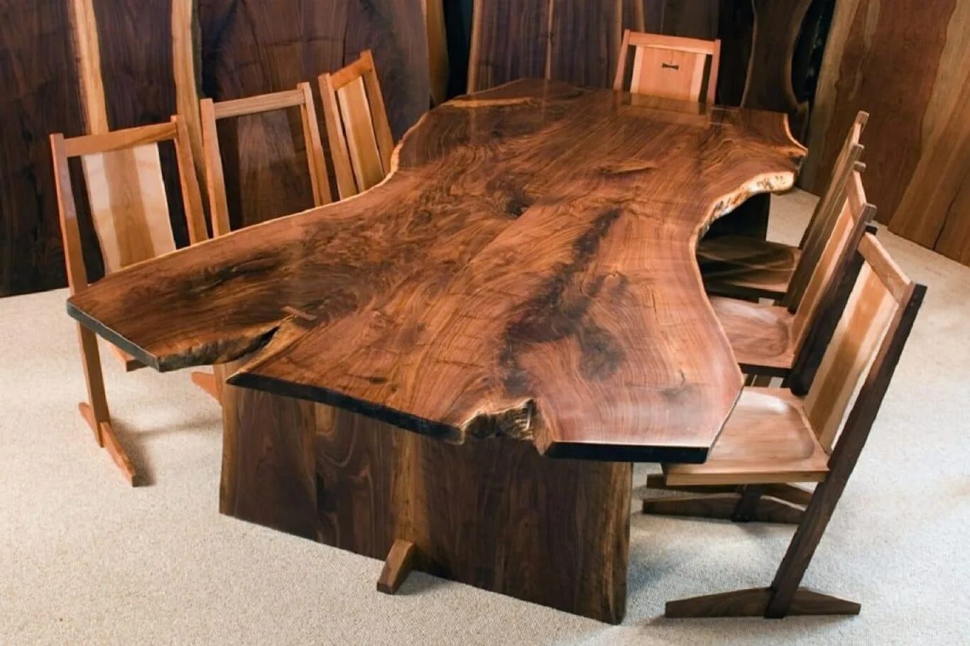 Tables made of wood