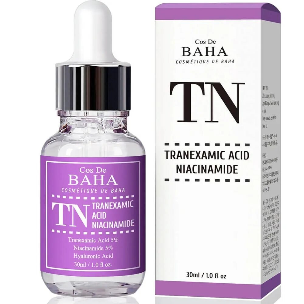 Гиалуроновая кислота с золотом. Сыворотка с транексамовой кислотой cos de Baha TN Tranexamic acid Niacinamide Serum 30ml. Cos de Baha Tranexamic Serum 30 мл.. Cos de Baha сыворотка для лица с транексамовой кислотой 5% TN 30 мл. Сыворотка для лица cos de Baha с ниацинамидом, 30мл.