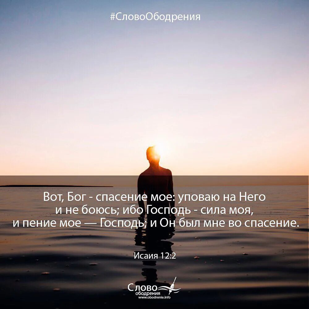 И уповаю на него. Вот бог спасение мое уповаю на него и не боюсь. в боге спасение мое. господь сила моя. господь мой и уповаю на него.