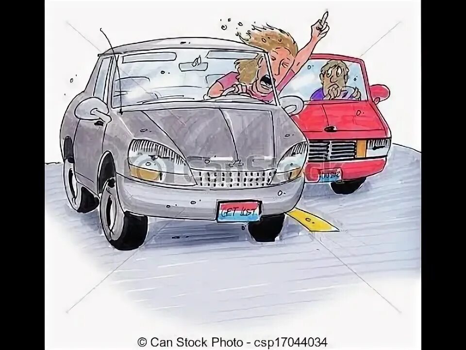 Get off the car. Road Rage cartoon. Drove off the car. Картинки на тему Cut someone off.