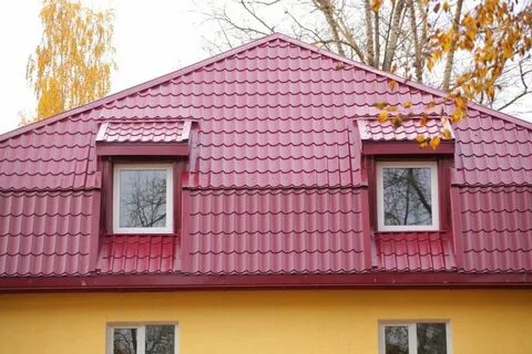Металлочерепица 3005 красное вино